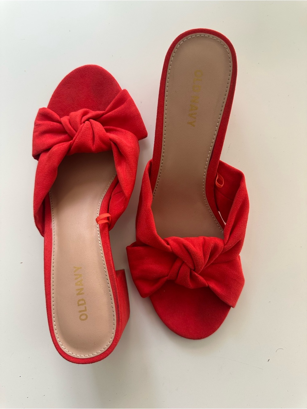 Size 7 Old Navy Suede Red Mule